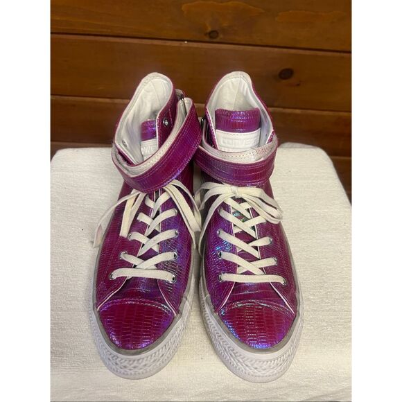 Converse Chuck Taylor All Star Brea High Top iridescent sneakers Sz 9 - Picture 6 of 8